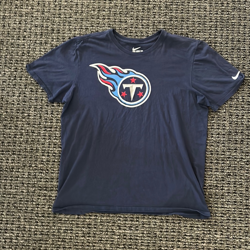 💥 NFL Tennessee Titans Nike Brand T-Shirt | Men’s Size L | Navy Blue 💥